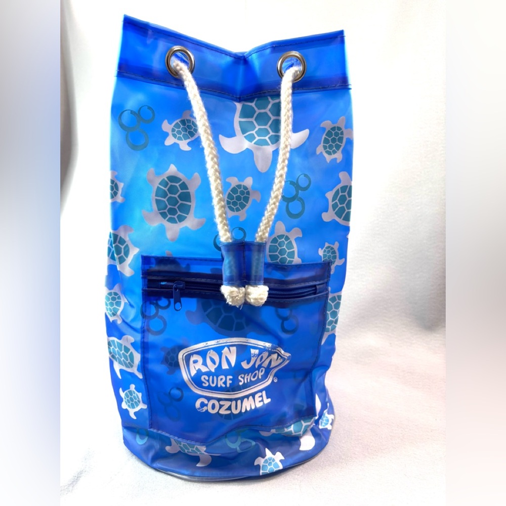 Ron Jon Surf Shop Cozumel Tall Blue Backpack Travel Bag